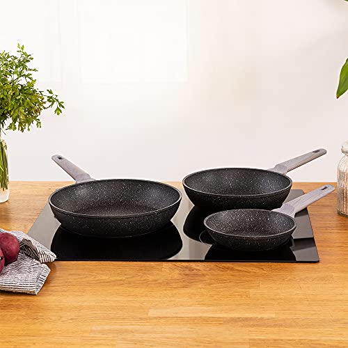 Cecotec-Set-de-Sartenes-Polka-Exclusive-18-22-26-Bucket-Set-WoodRock-Diametro-18-22-26-cm-Mango-frio-de-Baquelita-Aluminio-Forjado-Antiadherente-Teflon-Lavavajillas-y-Todo-Tipo-de-Cocinas