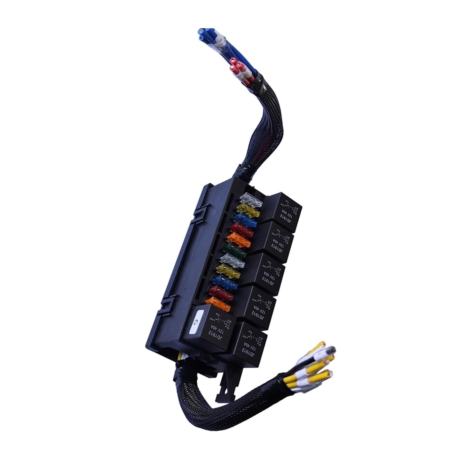 Boite de relais fuse box 11 way pré-câblé avec 6 relais pour modification faisceau 12V