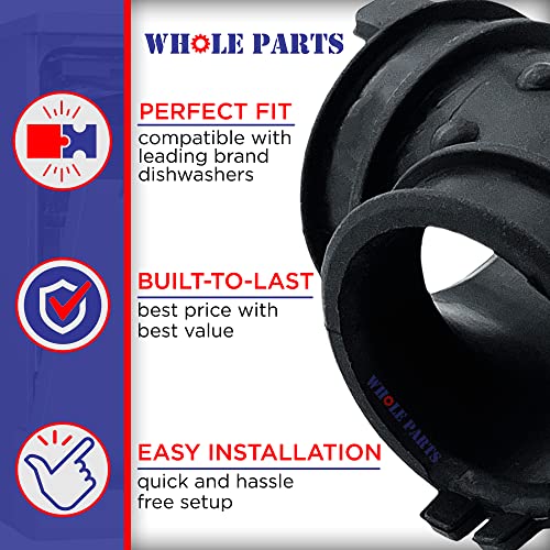 Whole Parts NO Dishwasher Hose Assembly (Includes Two Clamps) Part # W10445975 - Replacement & Compatible thumb #5