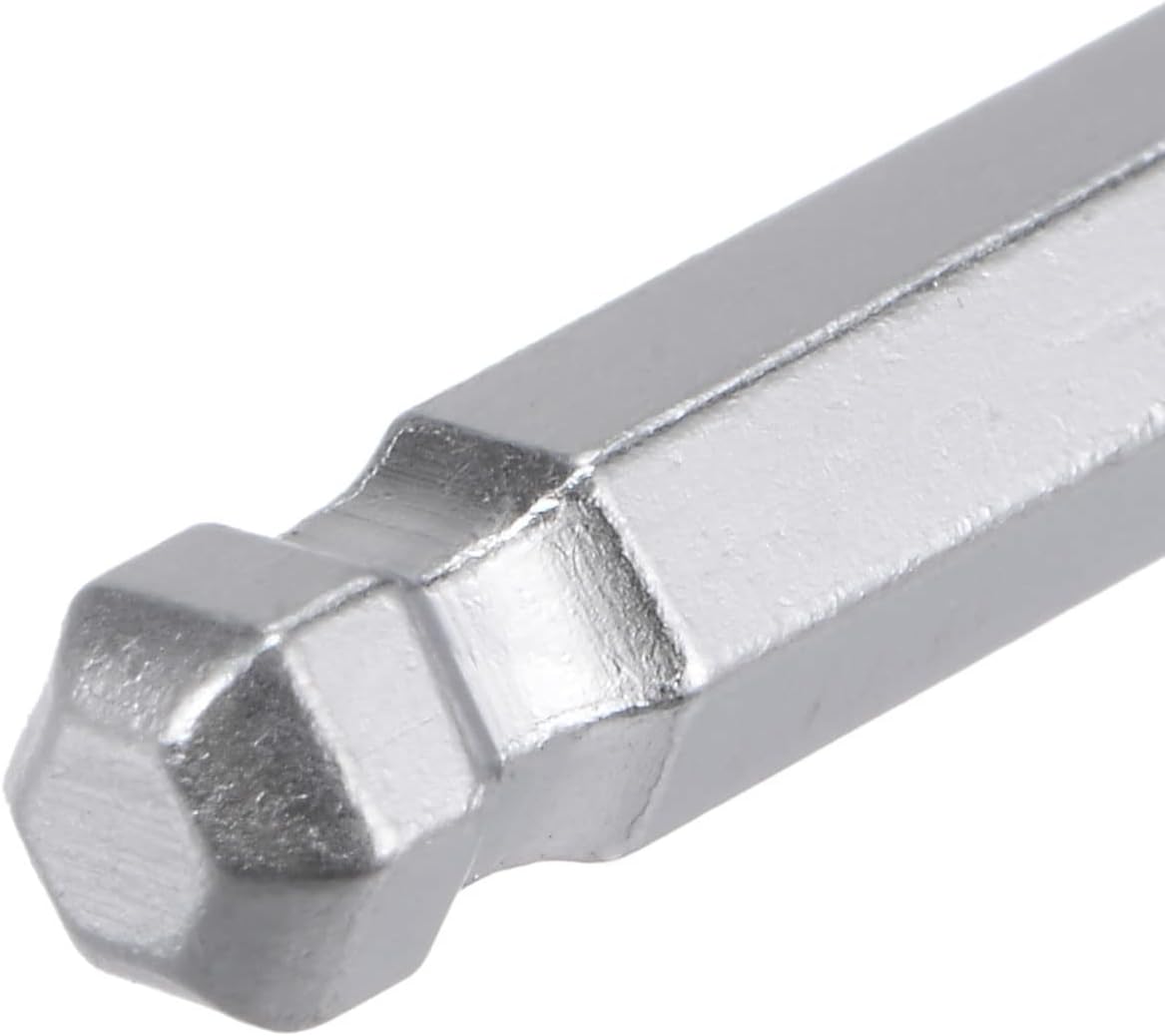 uxcell 3/16" Ball End Hex Key Wrench, L Shaped Long Arm 40Cr Repairing Tool, SAE 5 Pcs