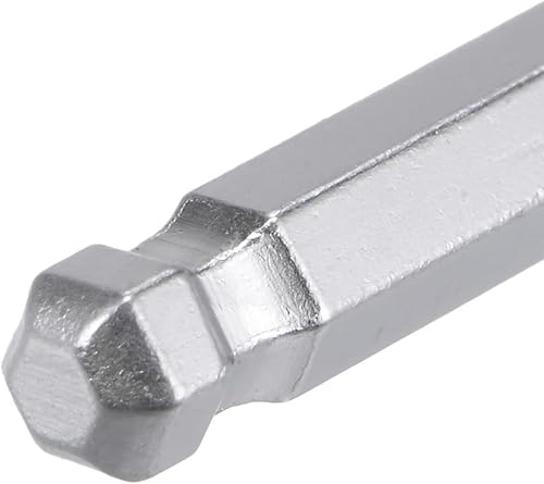 Miniatura 4 de uxcell Llave hexagonal de extremo de bola de 316", herramienta de reparación CR-V de brazo largo en forma de L, SAE 4 piezas