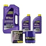 Royal Purple SAE 10W-30 Synthetic Motor Oil – 7 quarts and a 10-44 Extended Life Premium Oil Filter