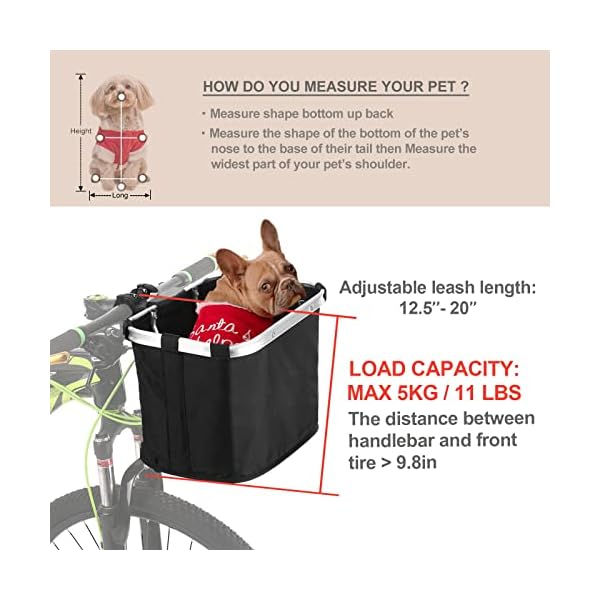 Detachable Dog Bike Basket