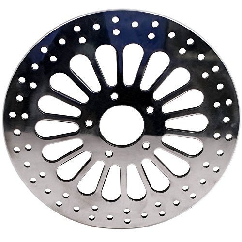 Disco de rotor de freio dianteiro polido Super Spoke de 30 cm para Harley Dyna 07-17 2 peças