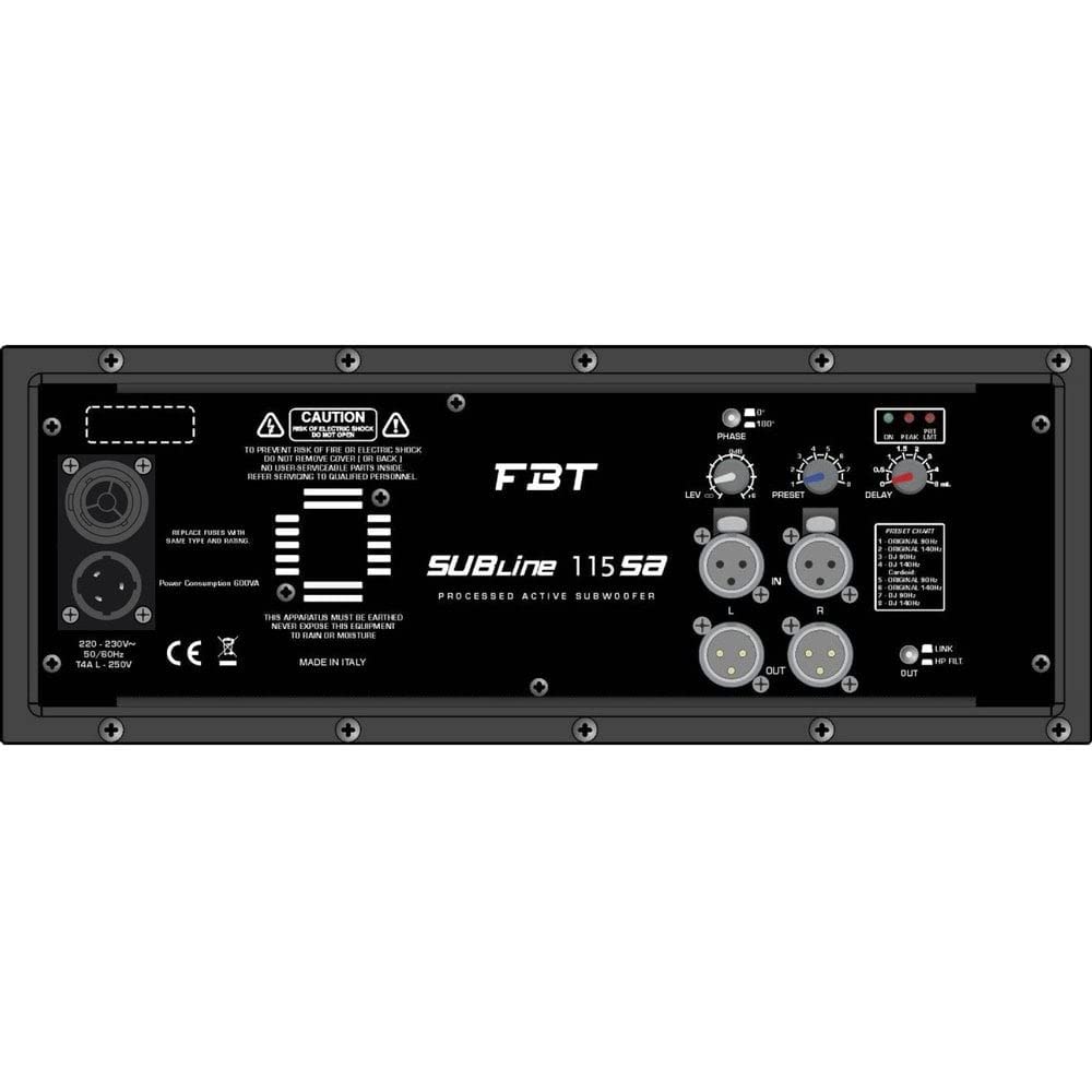 Subwoofer fbt subline 115sa