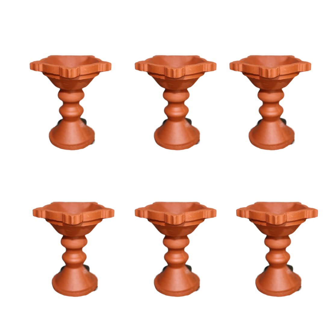 Handmade Terracotta Diya with Stand for Puja and Festival | Diya for Karthigai Deepam | Karthikai Deepam Diya | Clay Diya Pack of : (15) (B0BLZBTTTK) Amazon Price History, Amazon Price Tracker