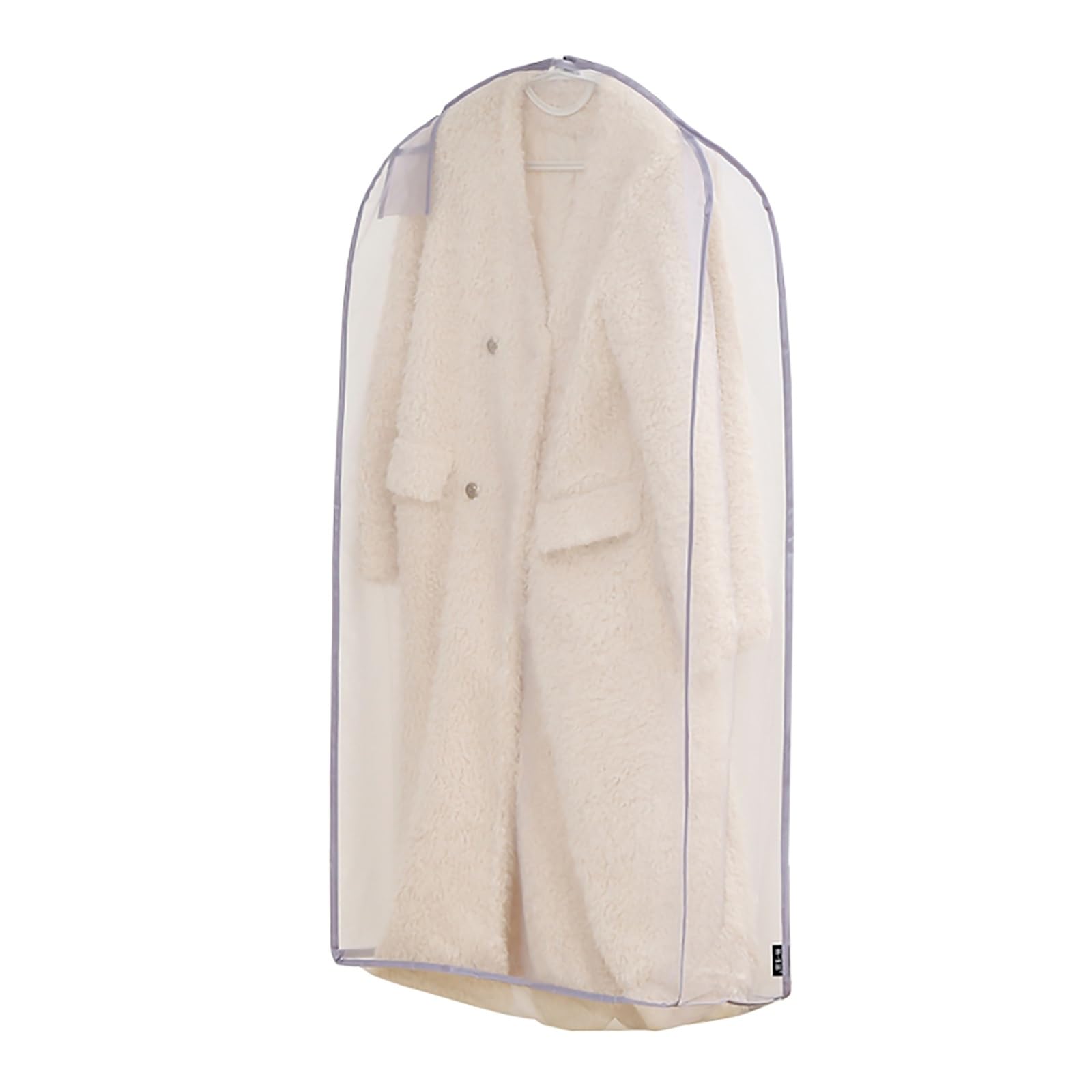 vfdaSWQQ Coat hanger cover, 3D, Organza Transparent Clothes Bag with Zipper, Suitable for Thick(Purple,60 * 17 * 110cm/24 * 7 * 43in)