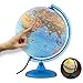 Produktbild ORBIT GLOBES & MAPS Kinderleuchtglobus 25cm mit Tieren, Kunststoff Fuß, deutsch mit stabilem Hartplastikfuß, deutsches Kartenbild mit vielen Abbildungen für Kinder mit LED Leuchte