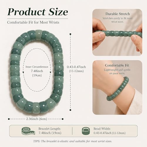 Image of Frodete Bodhi Fidget Bracelet Seed Stretch Anxiety Relief Healing Jewelry