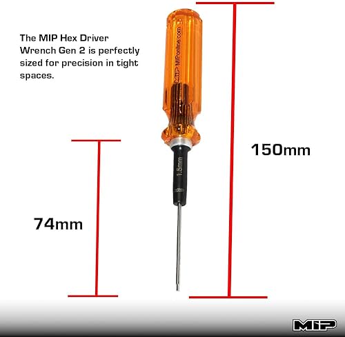Miniatura 6 de MIP 9602 Juego de destornilladores hexagonales RC de 3 piezas (1.5mm, 2.0mm, 2.5mm)  Llaves Allen hexagonales de precisión para coches RC, drones,