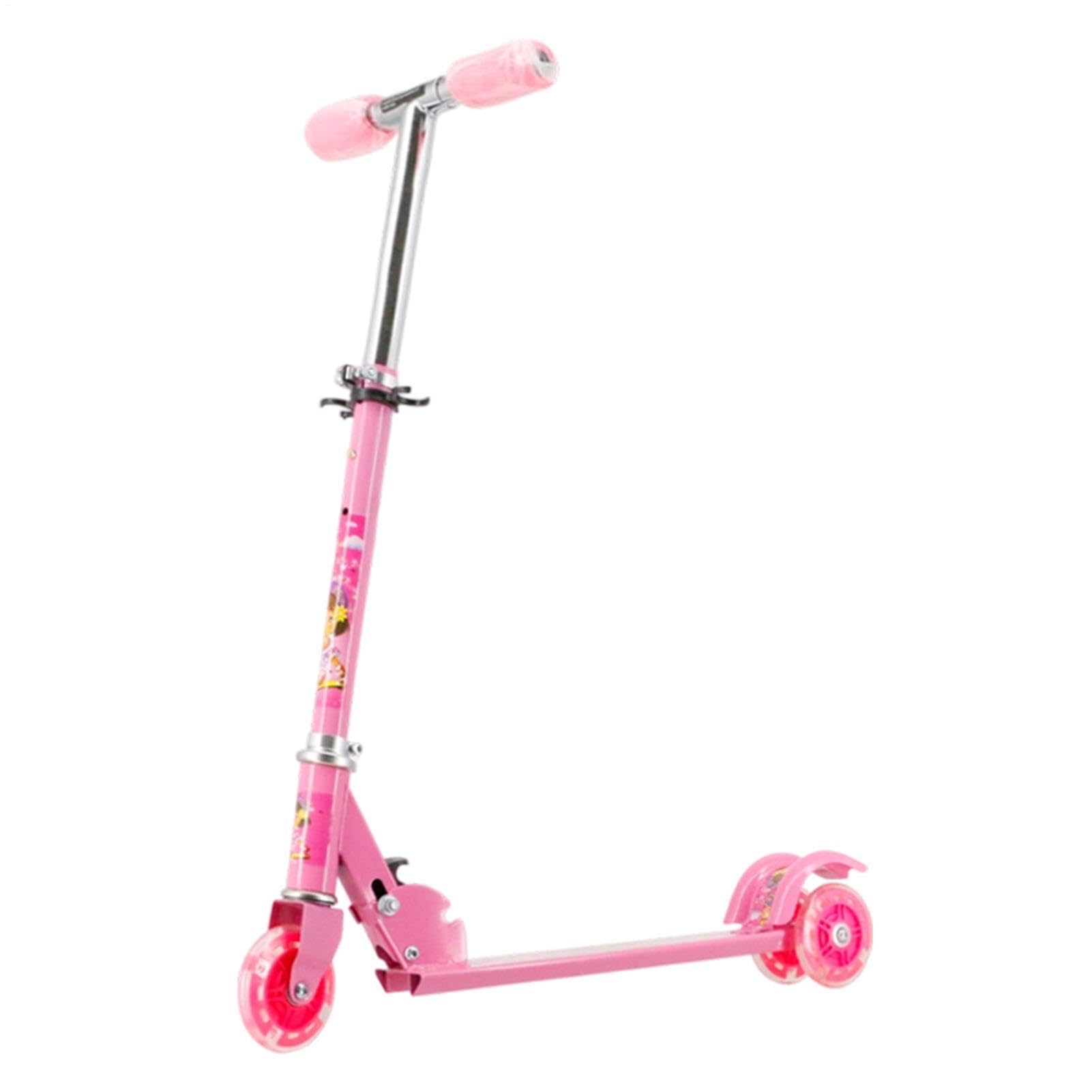 Monopattini per Bambini Ruote Luminose A LED Pieghevole | Monopattino Sportivo Leggero Per Sport All'Aperto Passeggiate Parchi Viaggi Campeggio Vacanze Ragazzi Adolescenti Età 3-10