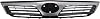 Garage-Pro Grille Assembly Compatible with 2012-2014 Toyota Camry Chrome Shell with Painted Black Insert