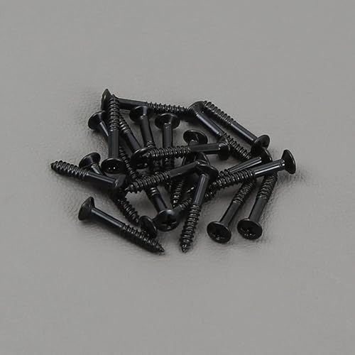 Miniatura 2 de FLEOR Tornillos de montaje para anillo de pastilla Humbucker para guitarra (negro), 20 unidades