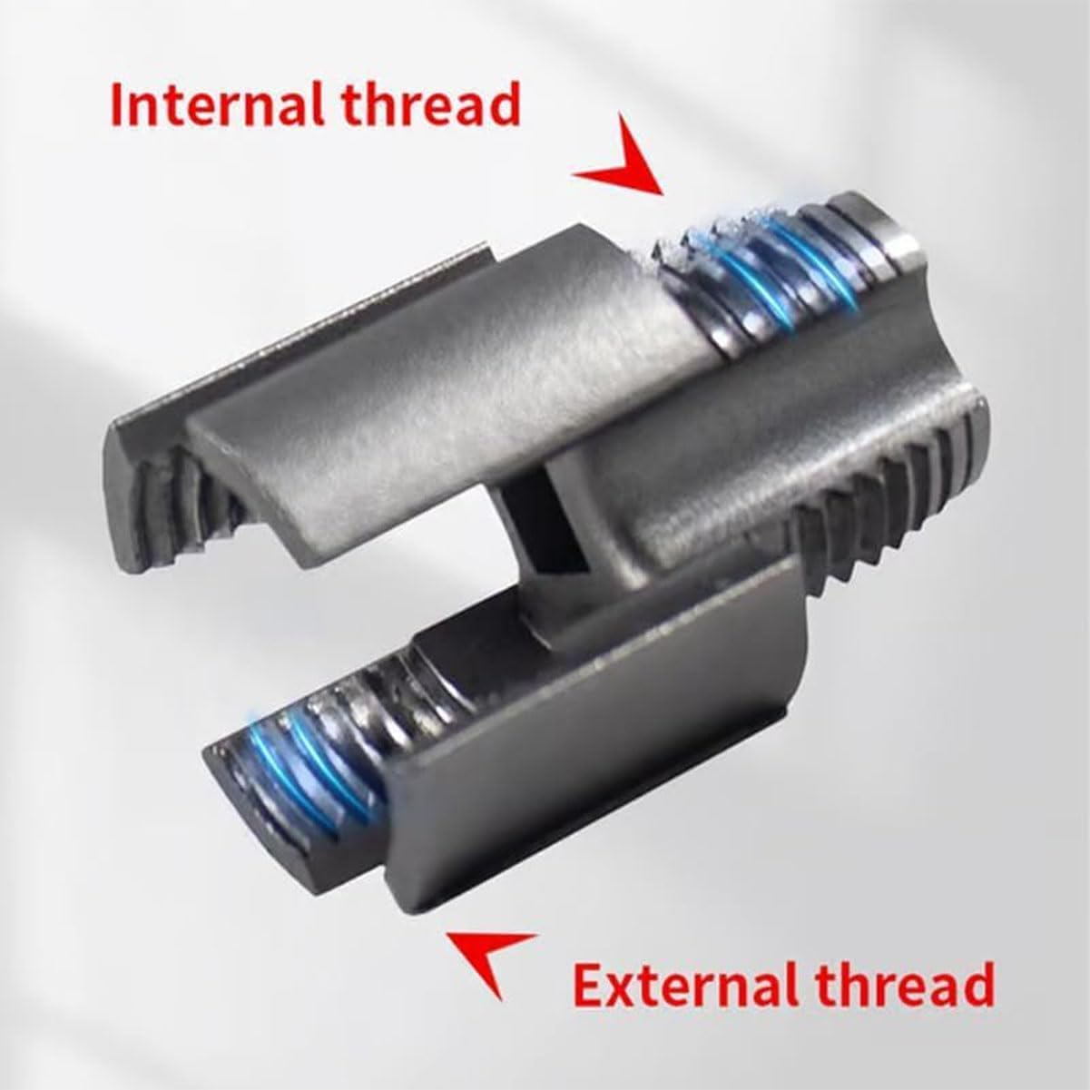 Integrated Internal & External Pipe Threading Tool,Pipe Thread Cutting Tool,1/2'' 3/4'' PVC Pipe Threader Kit for Electric Drill, Plumbing Repairs (1/2"+3/4")
