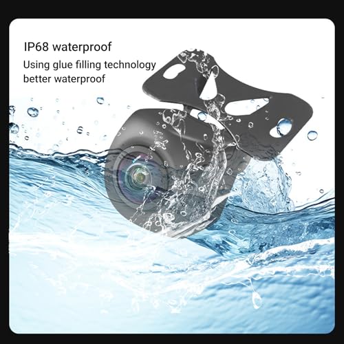 Image of Backup Camera 4 Pin Universal Rear Camera for Car Waterproof Viewing Angle 720 /1080P Changeable 2.5mm Jack Camera License Plate View Camera