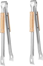 Luxshiny 2 Pçs Clipe De Carvão Para Churrasco Ao Ar Livre Pinça Para Churrasco De Metal Pinça Para Servir Comida Para Churrasco Selecionador De Carvão Para Churrasco Clipe Para Churrasco