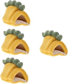 Ipetboom 4 Pçs Brinquedo Ninho De Hamster Brinquedo Hamster Animais De Estimação Gaiola De Coelho Anão Aconchegante Hamster Casa Suprimentos Para Hamster Cobaia Habitat Cobaia Esconder