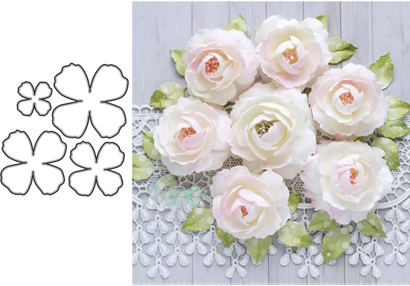 Miniatura 3 de Lapoo Marcos de Fondos 3D Troquel Metálico para Álbum de Recortes, Nuevos Troqueles DIY para Álbum, Tarjetas, Decoración de Papel, Artesanías