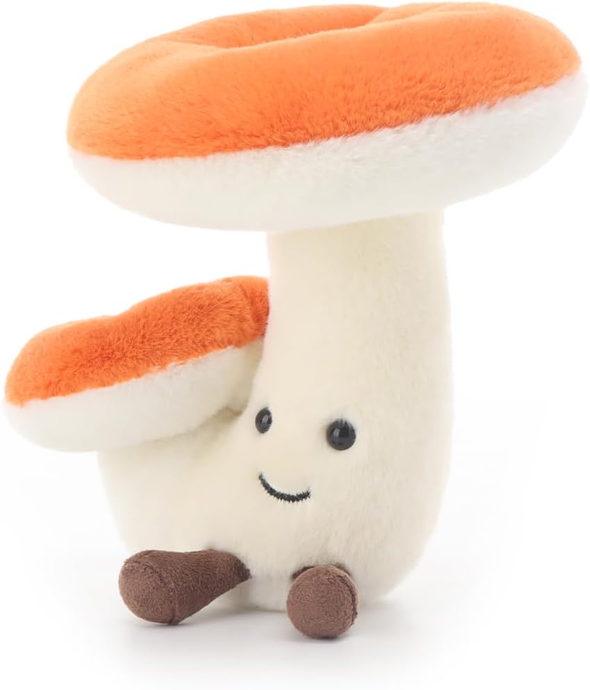 Apricot Lamb Wild Chanterelle Mushroom Stuffed Animals for Kids, Soft Cute Plush Toys for Baby Girl and Boy, 5.1 Inches