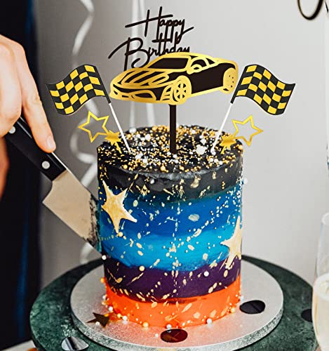Weenkeey 5 pezzi Acrilico Auto Cake Topper Auto