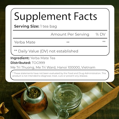 Image of FreshDrinkUS, 120 Tea Bags Yerba Mate, Hi-Caffeine, Super-Green Yerba Mate| No Dust| Fresh - Never Aged (Ilex Paraguariensis), Cultivated from Argentina - Rich in Antioxidants and Plant Nutrients.