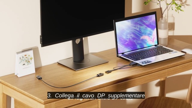 FOINNEX Adattatore HDMI A DisplayPort 4K 60Hz | Convertitore Con USB Per PC, Xbox, PS4 Su Monitor - Foto 4