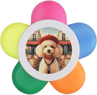 Azeeda 'Chic French Poodle' Flower Shape High...