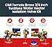 CMI Inc - 3/4 Inch Tankless Water Heater Isolation Valve Kit with Full Port Sweat Service Valves – Hot & Cold Water Bypass, Brass Pressure Relief Valve, Installation Tool for Gas and Electric Systems