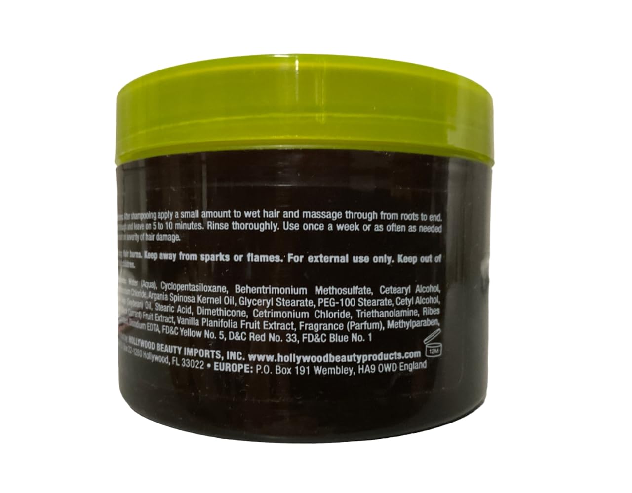 Hollywood Beauty Argan Oil Hair Mask, 7.5 oz