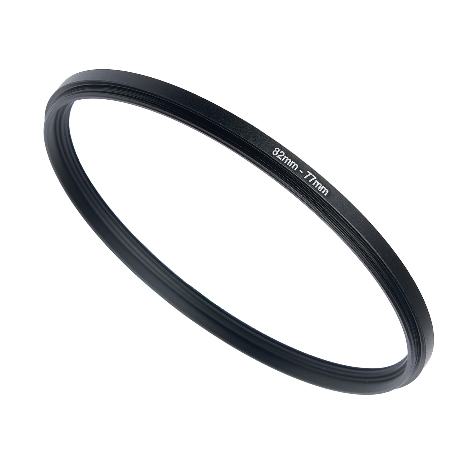 82mm to 77mm Step-up Adapter Rings Filter Adapter Black Metal Step Down Filter Ring Adapter Compatible with All Brand UV CPL ND Camera Lens Filter Stepping Rings (82mm-77mm)