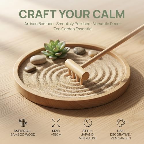 Juego Mini Rastrillos Zen para Jardín DOITOOL 10 Piezas miniatura 2