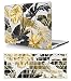 Produktbild Laptop Hülle für Neues MacBook Air 13 Zoll Modell A1932 A2179 A2337 M1 mit Retina Display and Touch ID 2020 2019 2018, Plastik Schützend Hartschale Case Cover & Tastaturschutz, goldene Blätter