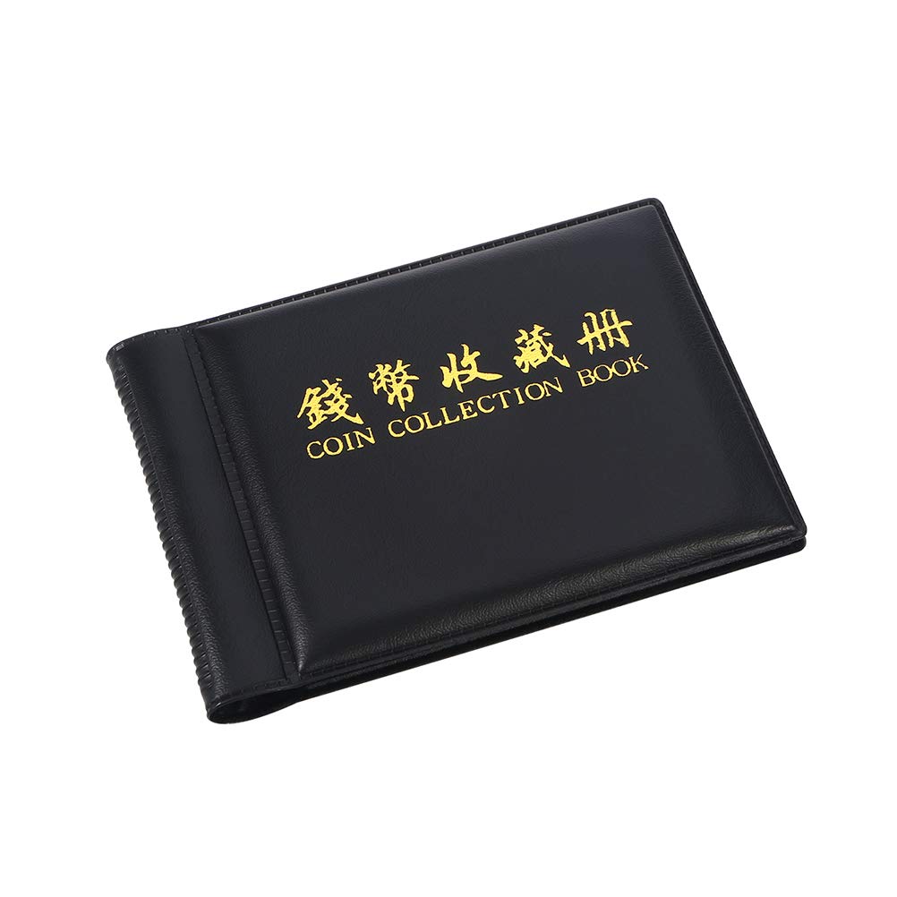 360 raccoglitore di monete da collezione,portamonete collezione,album per monete (10 pagine 30mm x 30mm = 240 tasche) + (10 pagine 40mm x 45mm = 120 tasche