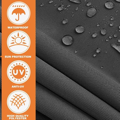 Toile de rechange pour auvent extérieur résistant aux intempéries et rayons UV 335 cm