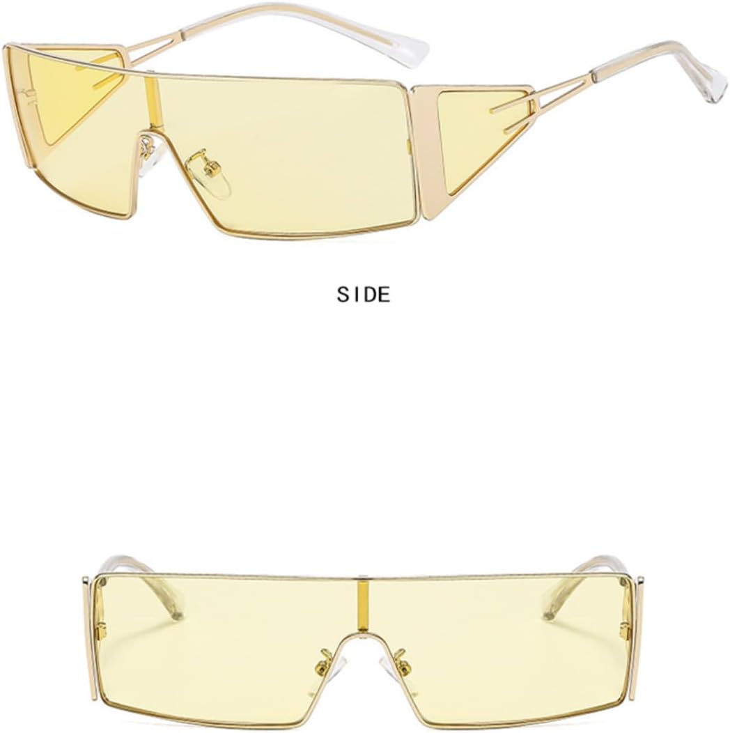 Sunglasses Women Men Oversized Gradient Goggle Steampunk Eyeglasses