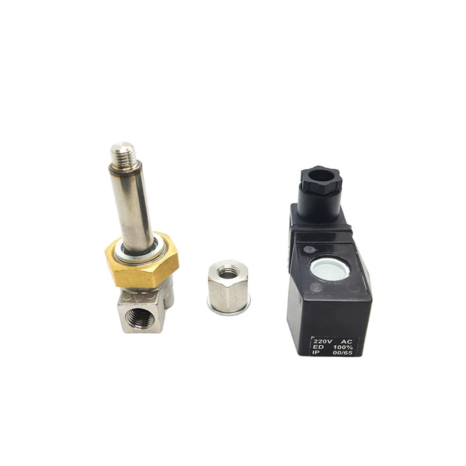 Zawór elektromagnetyczny ze stali nierdzewnej 1/8” 1/4”. Normalnie otwarty zawór do zastosowań przemysłowych(1/8,WHITE_240 AC_NORMALLY CLOSED)