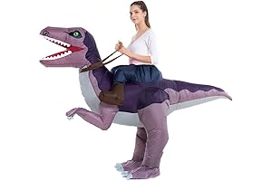 Adult Inflatable Ride on Dinosaur Costume, T-rex, Velociraptor, Triceratops, Pteranodon