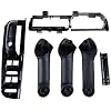 Astra Depot Black Interior Door Grab Handle Cover Trim Panel Bracket Window Switch Bezel Kit Compatible with 1999-2004 VW Golf MK4