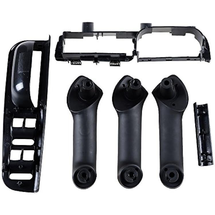 Astra Depot Black Interior Door Grab Handle Cover Trim Panel Bracket Window Switch Bezel Kit Compatible with 1999-2004 VW Golf MK4