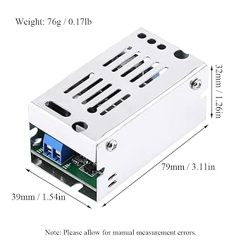 High Power Step Up Boost Converter, 2000w 6-35V Charger Module with Aluminum Case, High Efficiency Buck Boost Power Supply