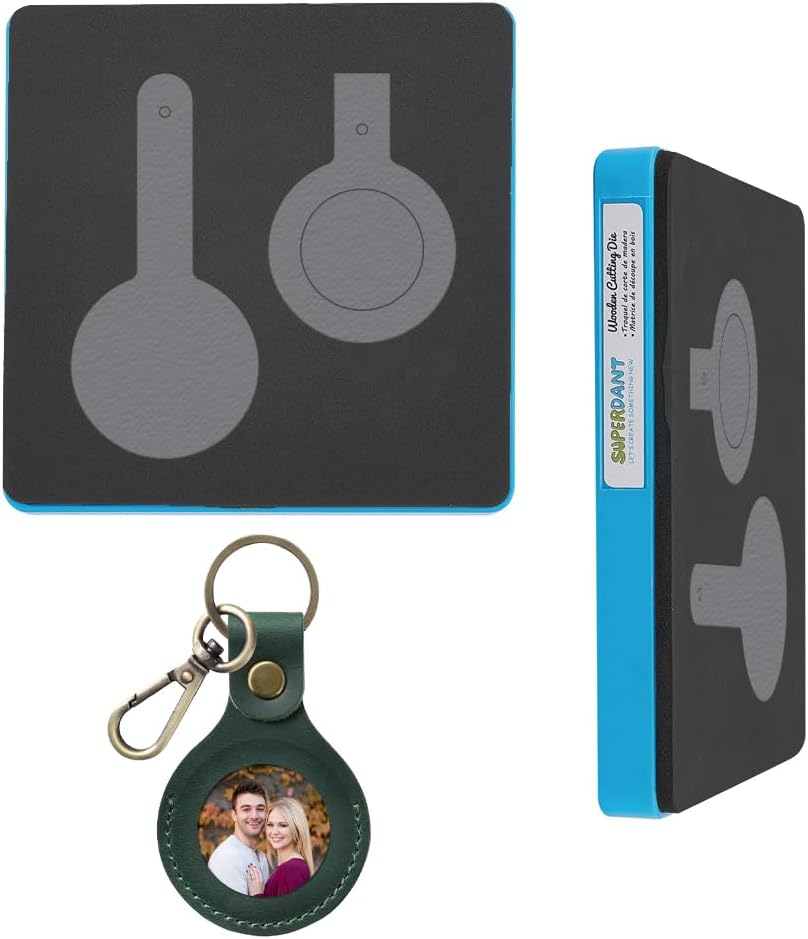 SUPERDANT Leather Keychain Cutting Die Photo Case Key Ring Die Cutter DIY Wooden Die
