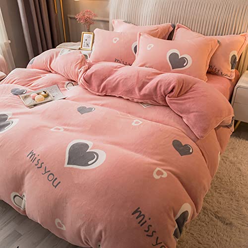Housse de couette rose Queen 200x230 créant un cocon apaisant