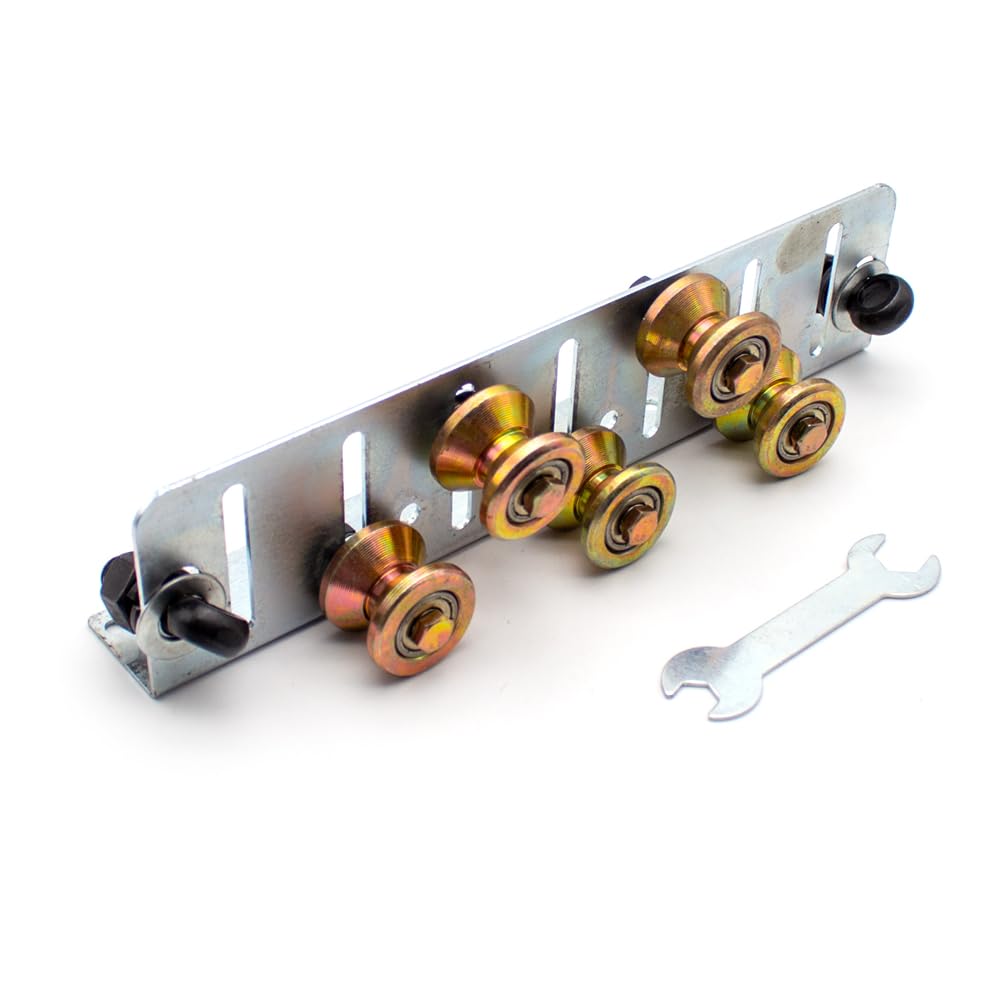 Aitoserlea Manual Diameter 12MM Wire and Cable Straightener Iron Copper Wire Straightening Tool with 5PCS Steel V Shape Wheel