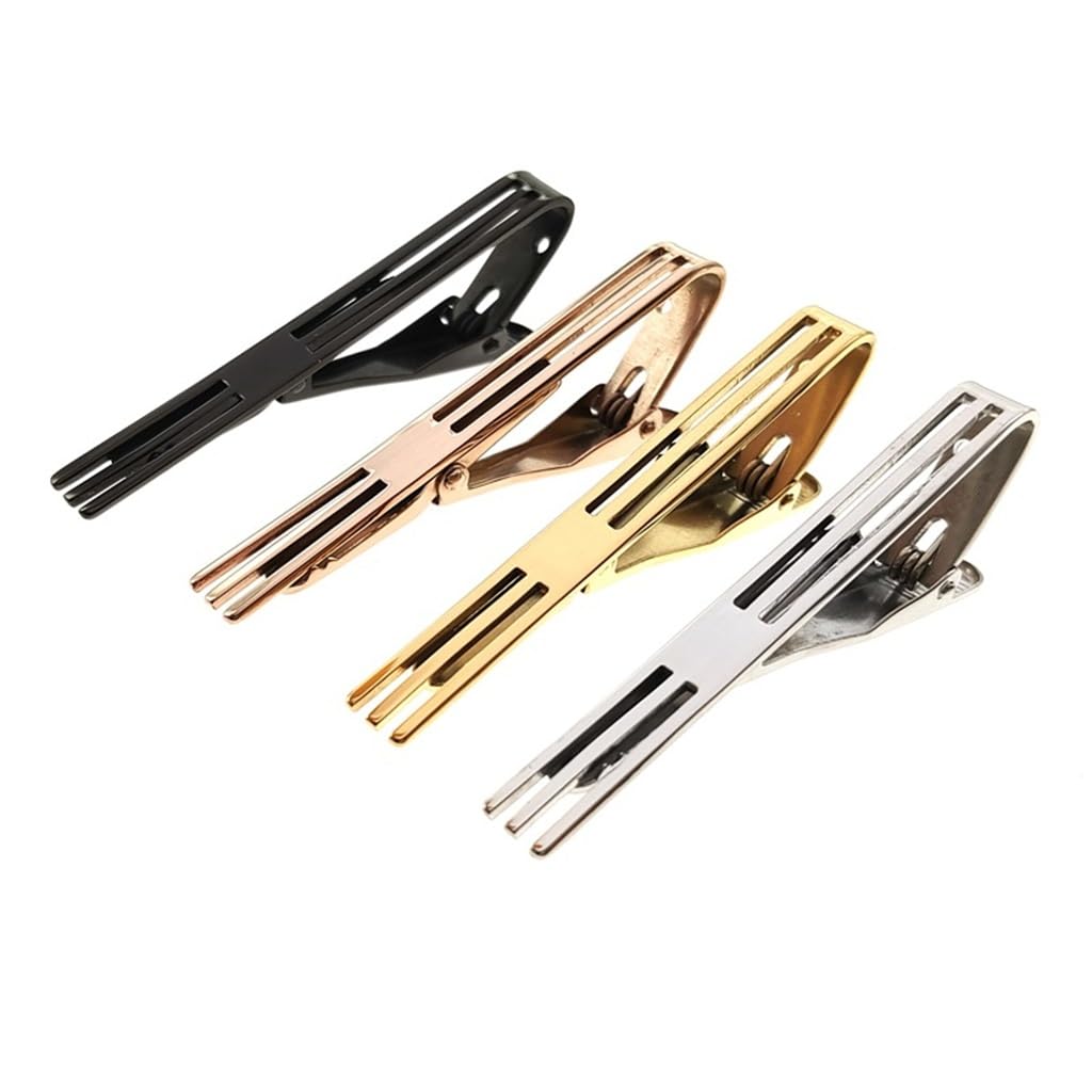 Fermacravatta in Acciaio Inossidabile Cavo, Accessori for Abbigliamento Personalizzati, Fermaglio in Metallo, for Colletto