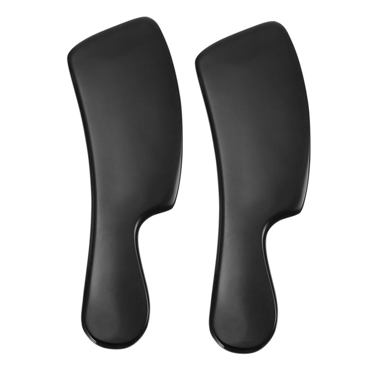 Healeved Strumento Gua Sha in Corno di Bue, 2 Pezzi, Piastra per Raschiatura Manuale, per Massaggio Cervicale e Schiena, Comodo e Leviga la Pelle