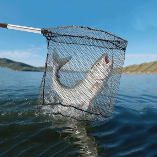 Red de Pesca con Mango - Poste Extensible Ajustable de 85 pulgadas miniatura 5