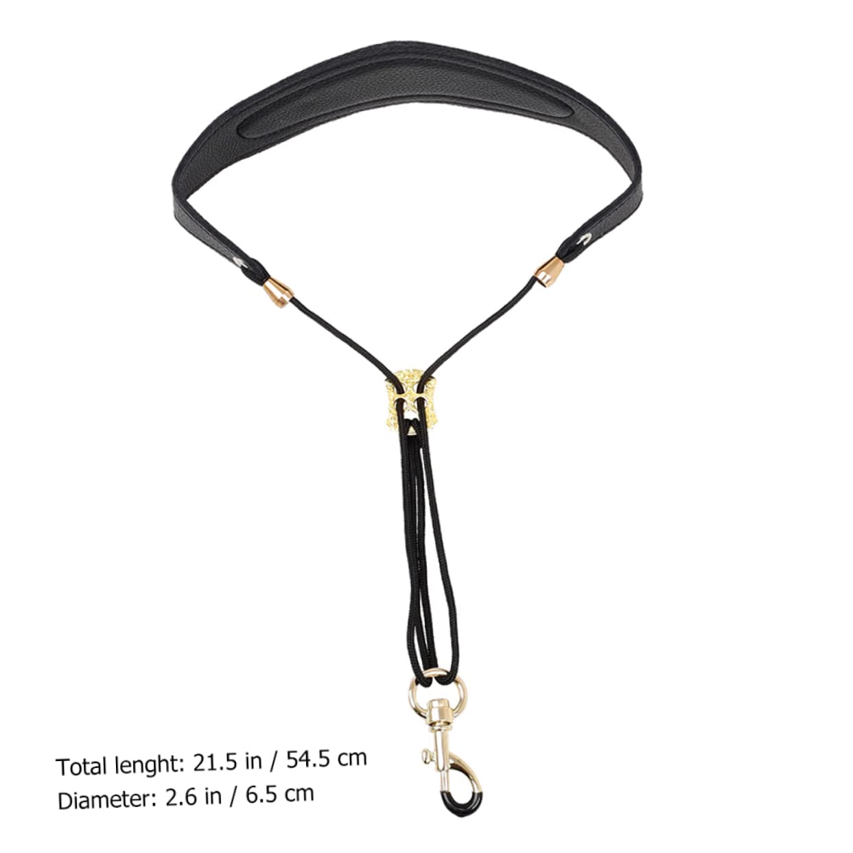 ifundom 2pezzi Cinghia Per Saxofono Regolabile Con Gancio Metallico Tracolla Confortevole e Durevole Per Strumenti Musicali Accessorio Per Saxofoni e Altri Strumenti Fiato