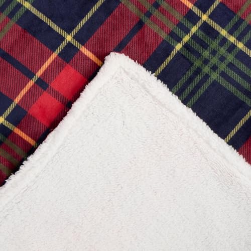 OHS Christmas Blanket Red Throws for Sofa, Sherpa Reverse Tartan Check Fleece Blanket for Bed Settee Xmas Decorations Christmas Throw Super Soft Warm Winter Tartan Throw, 130 x 160cm - Cosy Home Interiors OHS Christmas Blanket Red Throws for Sofa, Sherpa Reverse Tartan Check Fleece Blanket for Bed Settee Xmas Decorations Christmas Throw Super Soft Warm Winter Tartan Throw, 130 x 160cm - Image 6
