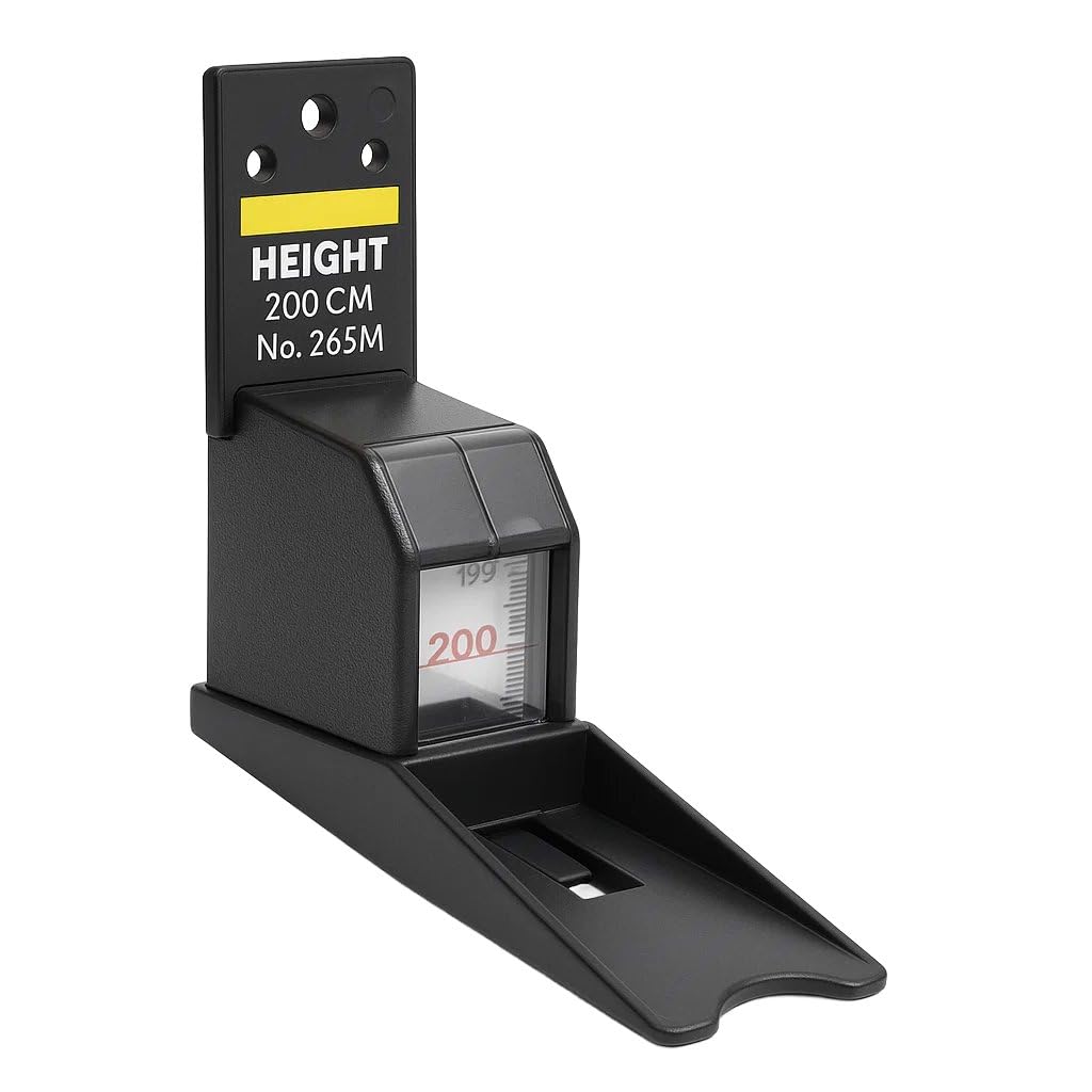 ATOM Stature Meter 2M Height measuring tape for Adult & Children | Wall Mounted & Retractable Ruler Tape for Height Measurement With clear reading window.