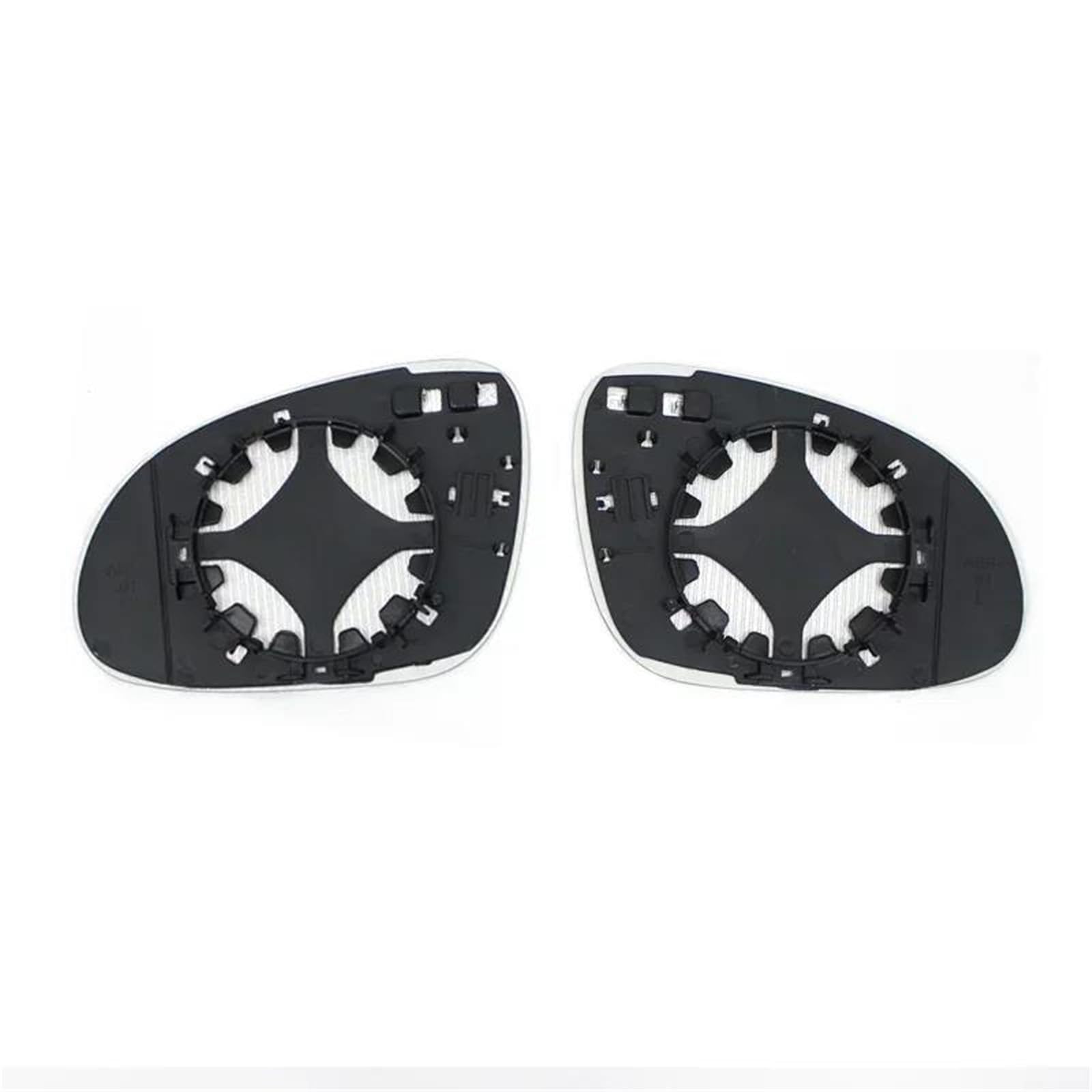 Glace De Rétroviseur Chauffant pour VW Golf 6 Touran,Lentille en Verre De Rétroviseur Latéral Chauffant Verre Rétroviseur,A- Left